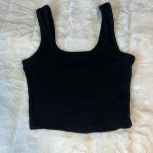 Black crop top